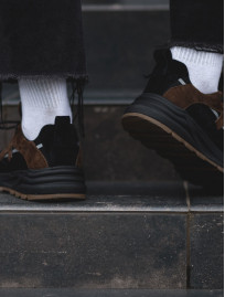 Sneakersy Staff black & brown reflective