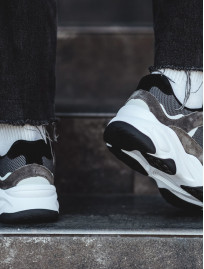 Sneakersy Staff gray & black & brown