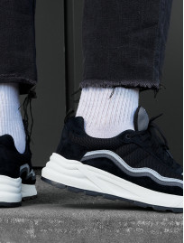 Sneakersy Staff black & gray reflective