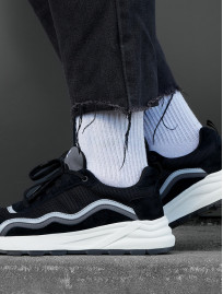 Sneakersy Staff black & gray reflective