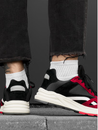 Sneakersy Staff red & dark gray reflective