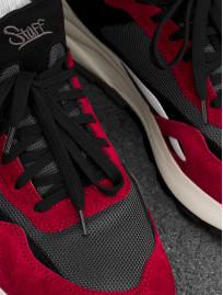 Sneakersy Staff red & dark gray reflective