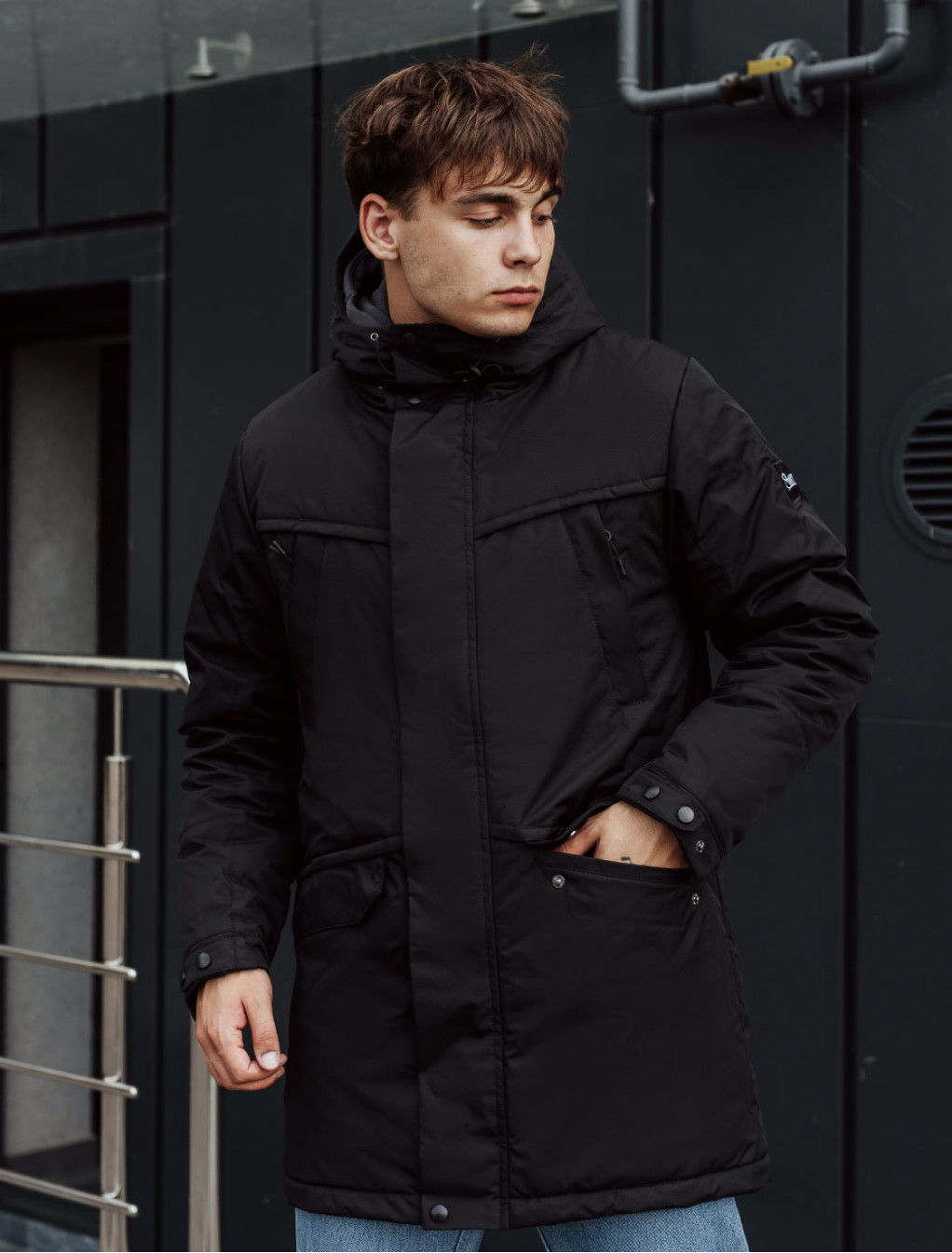 Zimowa parka Staff sta black