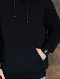 Bluza z kapturem Staff black basic oversize