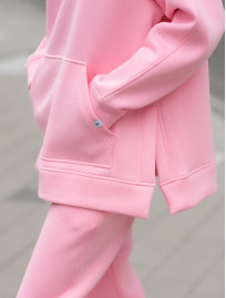Damski dres sportowy Staff to pink oversize fleece