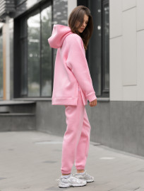 Damski dres sportowy Staff to pink oversize fleece