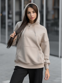 Damska bluza Staff light brown logo oversize