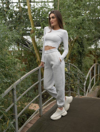 Damskie dresy Staff ely gray melange fleece