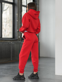 Damski strój sportowy Staff lic red oversize fleece