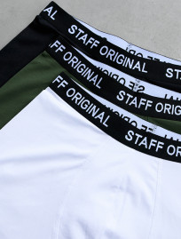 Majtki Staff biały/khaki/czarny