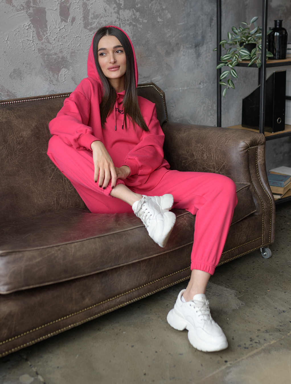 Damski dres Staff bi crimson oversize