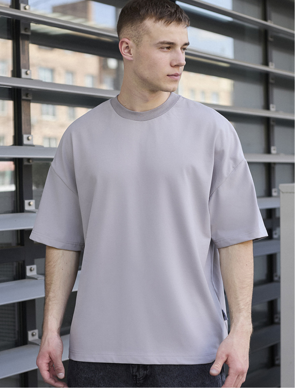 Koszulka Staff gray basic oversize