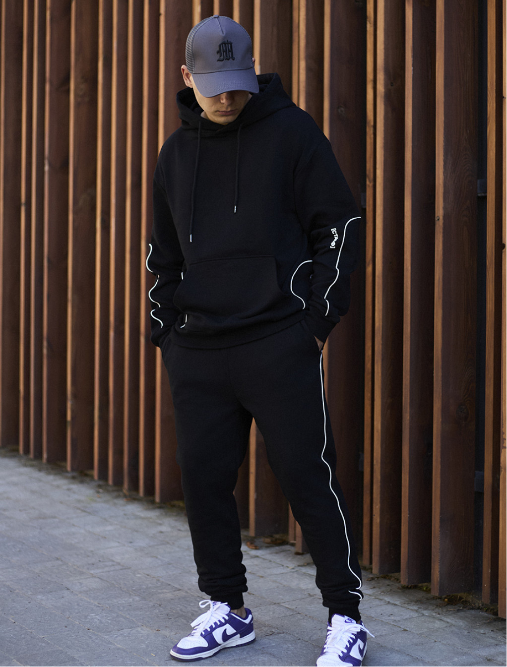 Dres Staff kant black logo oversize