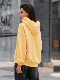 Damska bluza z kapturem Staff yellow oversize