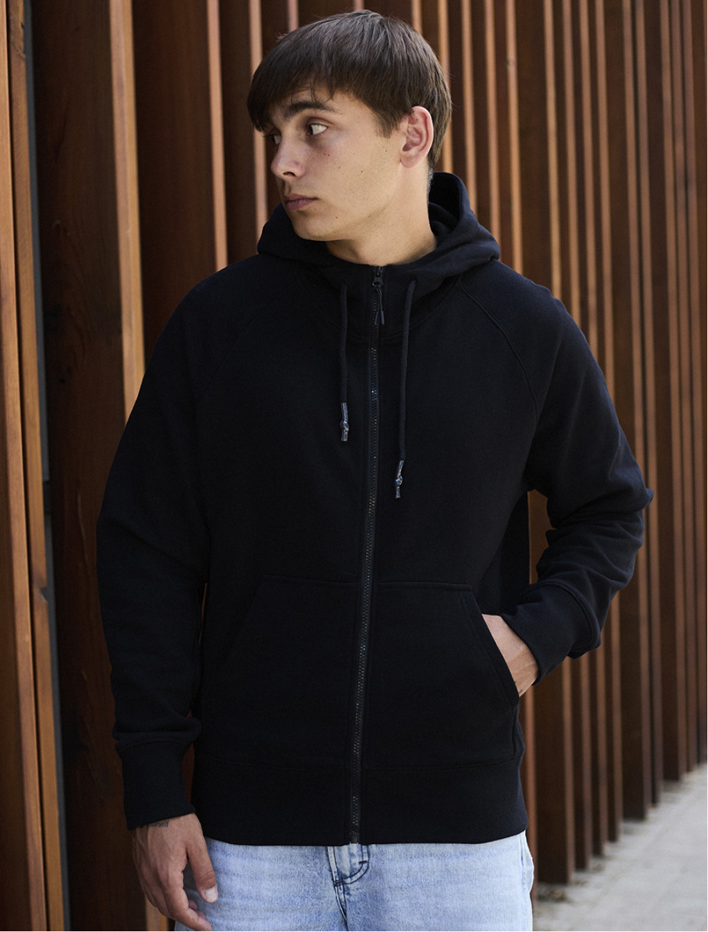 Bluza z kapturem Staff black zip