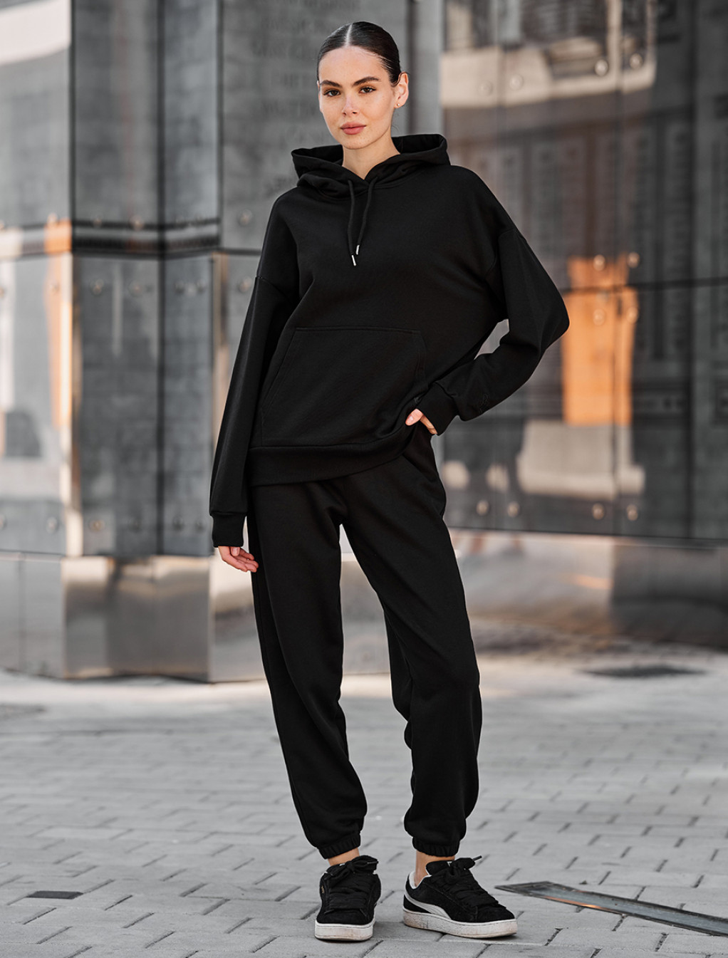 Damski dres Staff po black oversize