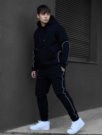 Dres sportowy Staff kant black logo oversize fleece