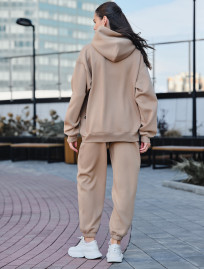 Damski dres Staff dix beige fleece oversize