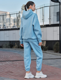 Damski dres Staff ne light blue fleece oversize