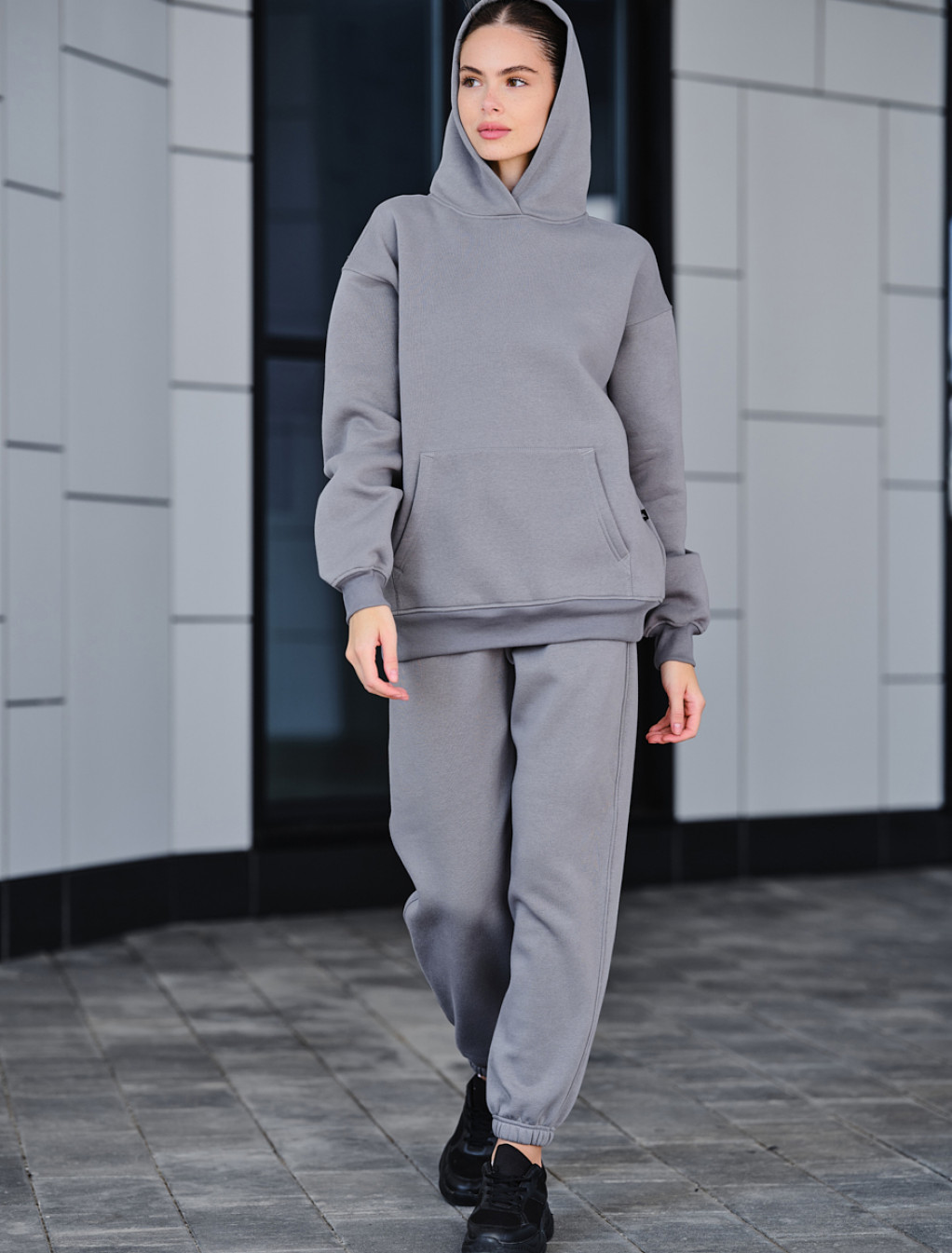 Damski dres Staff dix gray fleece oversize