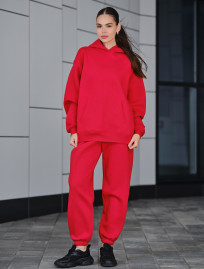 Damski dres Staff dix red fleece oversize