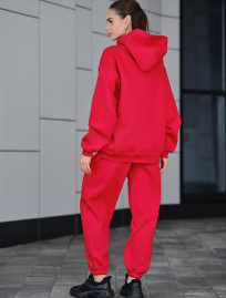 Damski dres Staff dix red fleece oversize