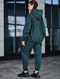 Damski dres Staff dix dark green fleece oversize