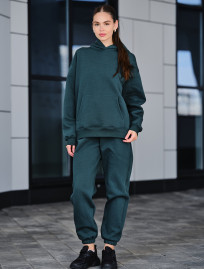 Damski dres Staff dix dark green fleece oversize