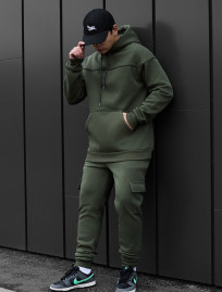 Dres Staff col khaki cargo cant fleece