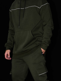 Dres Staff col khaki cargo cant fleece