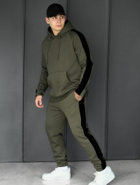 Dres sportowy Staff lo khaki & black fleece