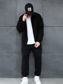 Dres Staff pa zip black oversize