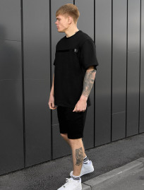 Komplet koszulka + spodenki Staff ra black oversize