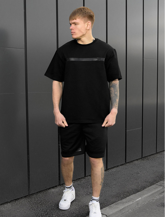 Komplet koszulka + spodenki Staff ra black oversize