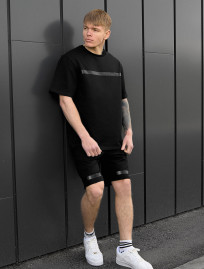 Komplet koszulka + spodenki Staff ra black oversize