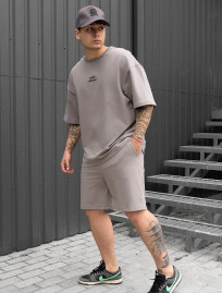 Komplet koszulka + spodenki Staff no gray oversize