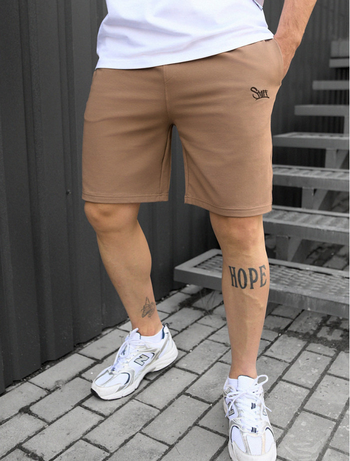 Spodenki Staff brown logo