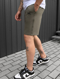 Spodenki Staff dark olive logo