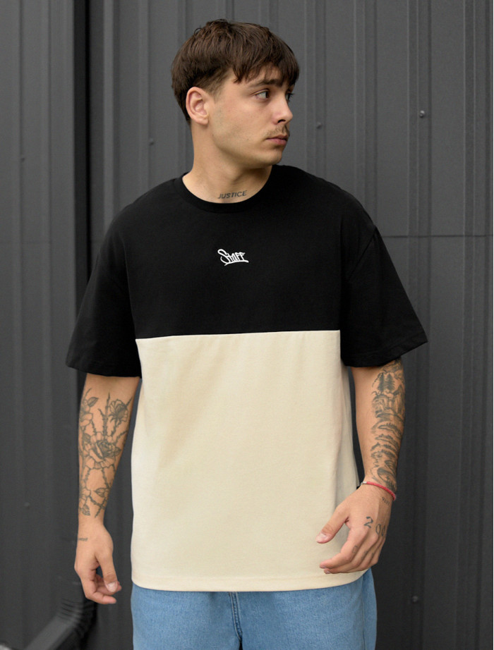 Koszulka Staff black & milk logo oversize