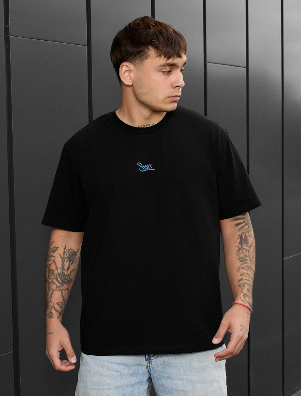 Koszulka Staff black logo reflective