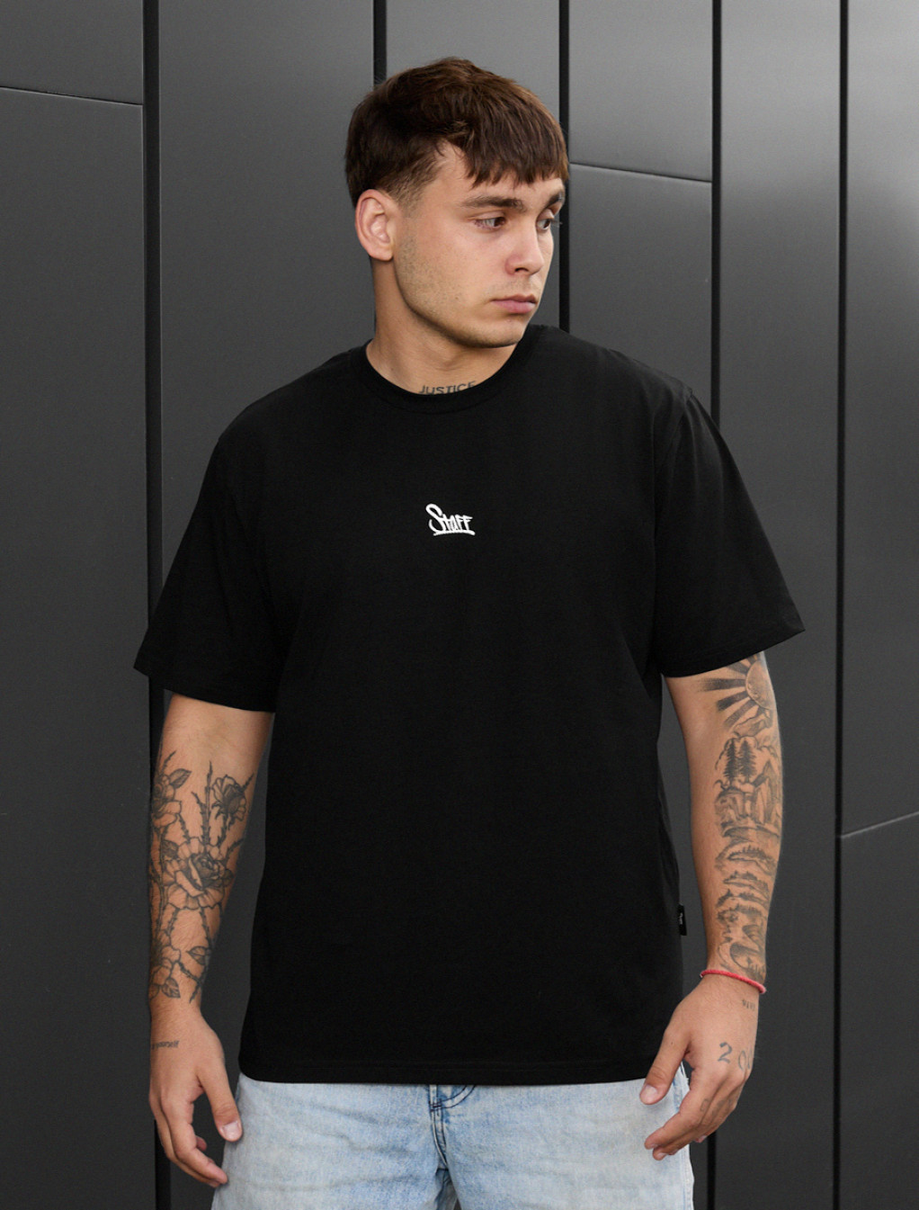 Koszulka Staff black logo reflective
