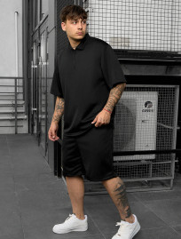 Komplet koszulka + spodenki Staff spo black oversize