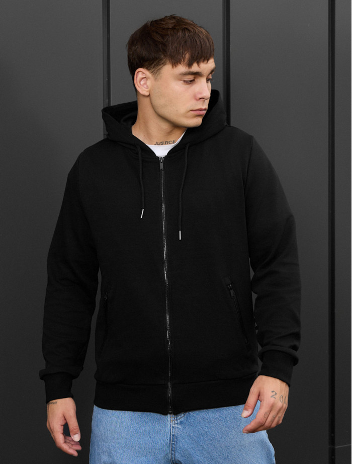 Bluza Staff se black zip