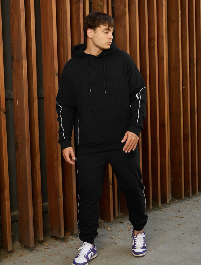 Dres Staff kant black logo oversize