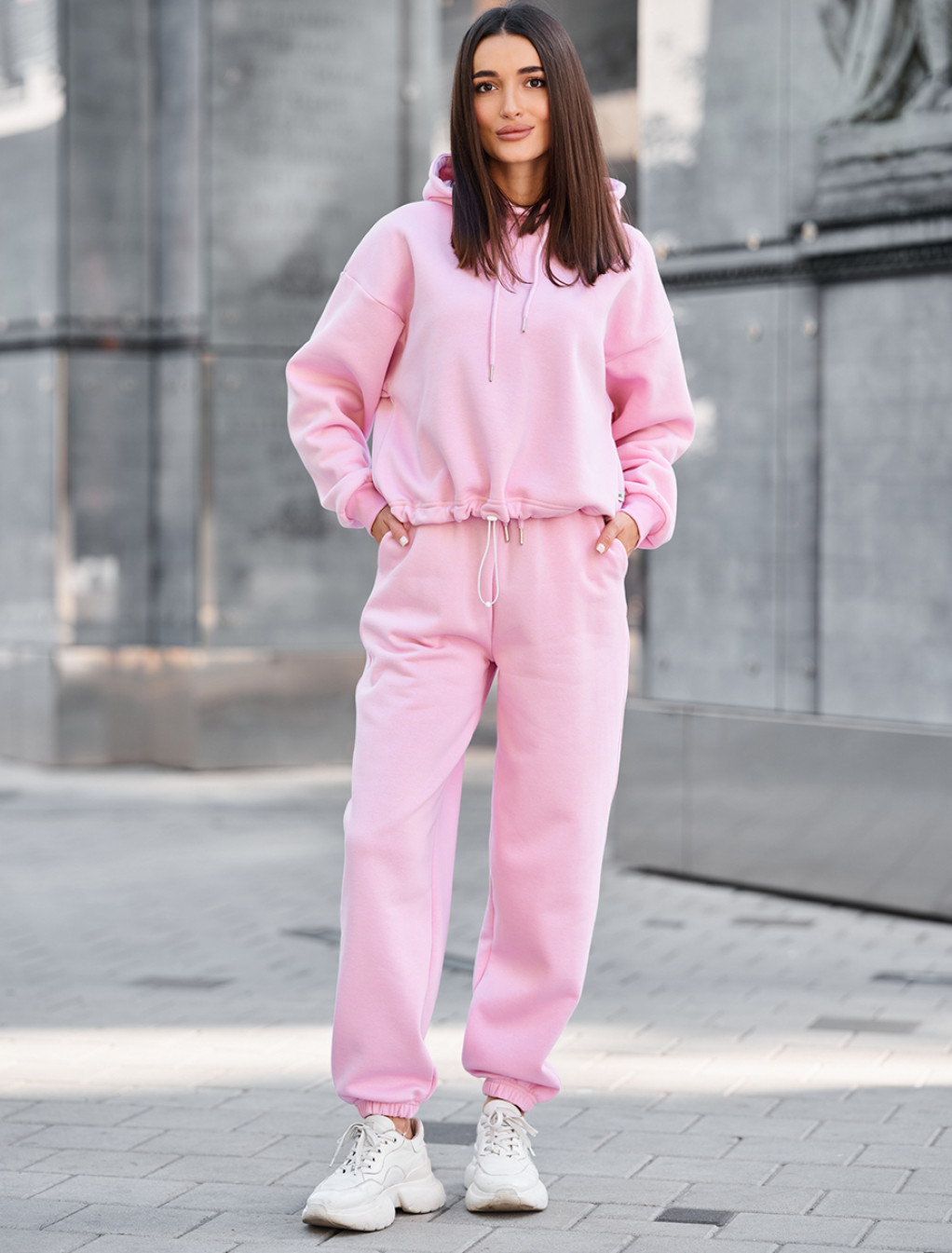 Dres Staff lic pink oversize fleece