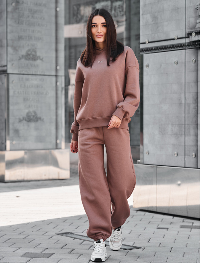 Dres Staff sem brown oversize fleece