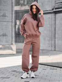 Dres Staff sem brown oversize fleece