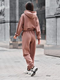Dres Staff lic brown oversize fleece