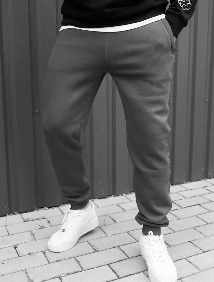 Spodnie Staff ho dark gray fleece