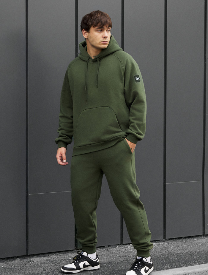 Dres Staff es khaki oversize fleece